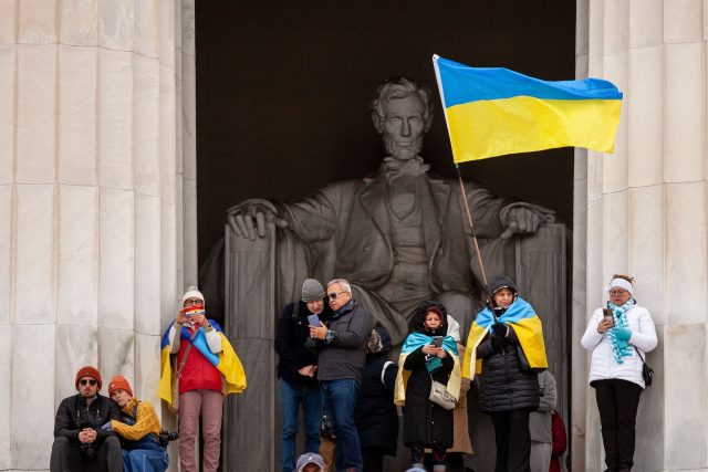 Protest proti válce na Ukrajině ve Washingtonu  (ilustrační snímek) | foto: Profimedia