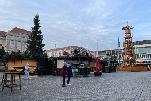 Drážďanský vánoční trh se letos rozjel v plné síle | foto: Václav Jabůrek,  Český rozhlas