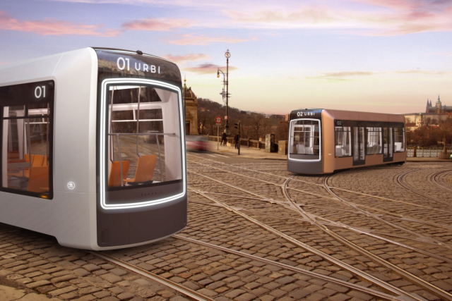Diplomová práce Tomáše Chudila. URBI je autonomní tramvaj pro Prahu v roce 2030 | foto: Tomáš Chudil