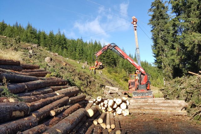 Lesníci v Rakousku využívají nejmodernější technologické postupy | foto: Matěj Štýs,  Český rozhlas,  Český rozhlas