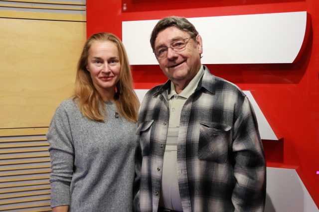 Neurobiolog a fyziolog František Vyskočil ve studiu s Lucií Výbornou | foto: Kristýna Hladíková