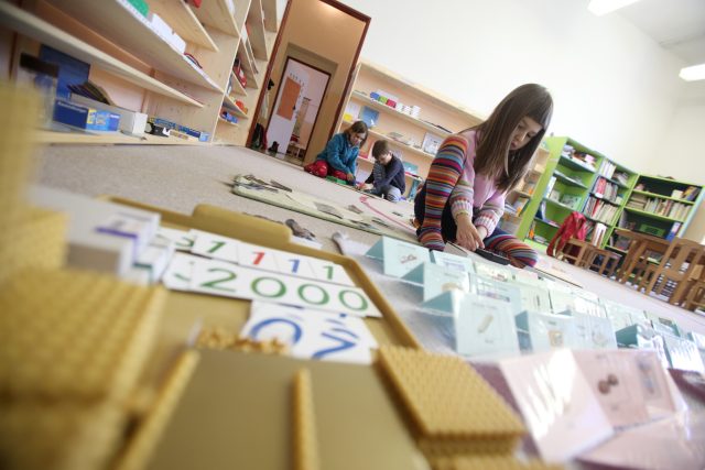Ve školách Montessori mají děti diferencovanou výuku a jsou vedeny k samostatnému a kritickému myšlení. To běžným školám chybí | foto: Fotobanka Profimedia