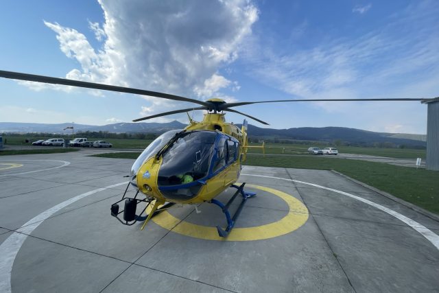 Vrtulník liberecké záchranné služby | foto: Martin Pařízek,  Český rozhlas