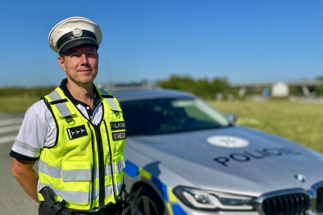 Martin Vlk,  policista z dálničního oddělení | foto: Martin Pařízek,  Český rozhlas