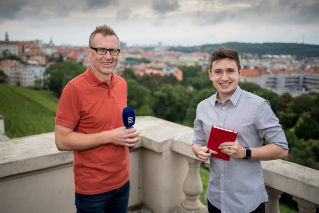 Ľubomír Smatana a Ondřej Vaňura,  letní reportéři Radiožurnálu | foto: Khalil Baalbaki,  Český rozhlas