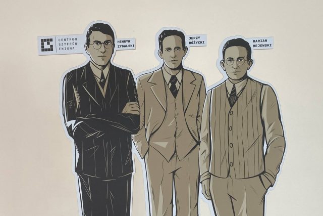 Tito tři muži rozlouskli šifry Enigmy už před válkou | foto: Pavel Novák,  Český rozhlas