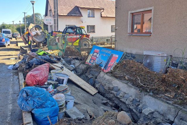 Povodňová situace v Kobylé nad Vidnávkou | foto: Barbora Taševská,  Český rozhlas