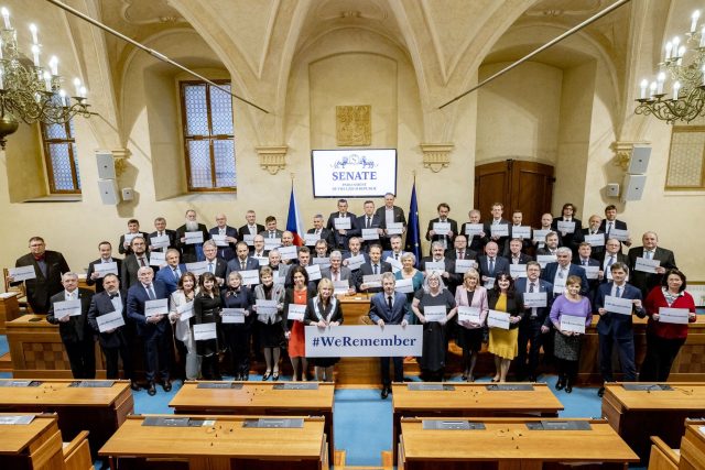 Kampaň #WeRemember v Senátu | foto: Senát Parlamentu České republiky