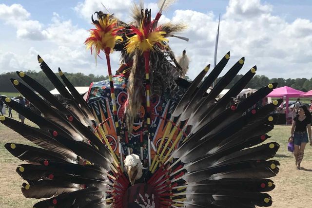 Tradiční slavnosti představují kulturu,  jídlo i běžný život původní obyvatel Ameriky | foto: Jan Kaliba,  Český rozhlas