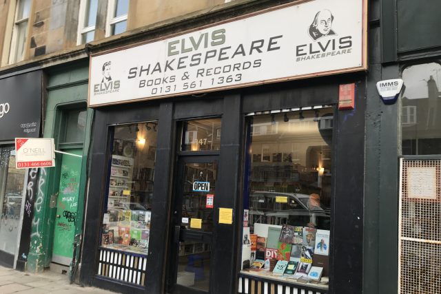 Antikvariát Elvis a Shakespeare v Edinburghu | foto: Jakub Lucký,  Český rozhlas,  Český rozhlas