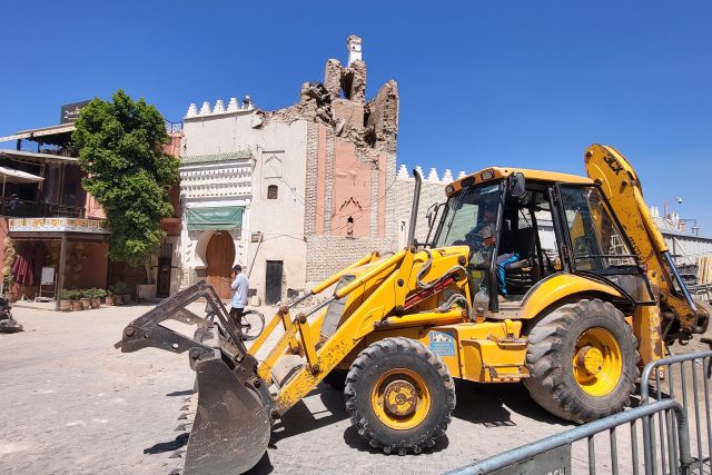 Zemětřesení,  které o takové síle zasáhlo Maroko poprvé za 100 let,  poškodilo hlavně hliněné a historické budovy | foto: Štěpán Macháček,  Český rozhlas
