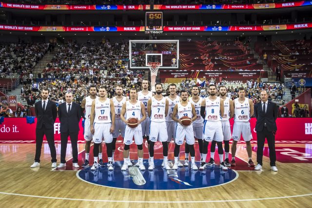 Česká basketbalová reprezentace na mistrovství světa 2019 | foto: Martin Peterka,  ČBF,  Česká basketbalová federace