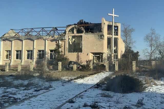 Je slyšet,  jak Rusko stále Vuhledar ostřeluje | foto: Martin Dorazín,  Český rozhlas