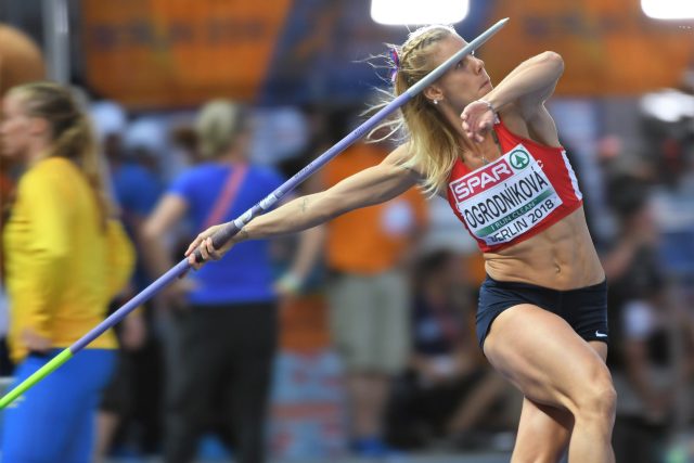 Nikola Ogrodníková vyhrála stříbro hodem dlouhým 61, 85 metru | foto: ASC Dukla Ivana Roháčková