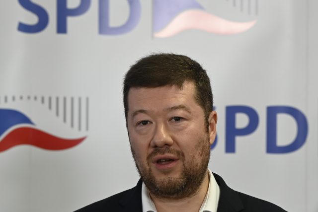 Předseda SPD Tomio Okamura | foto: Krumphanzl Michal,  ČTK