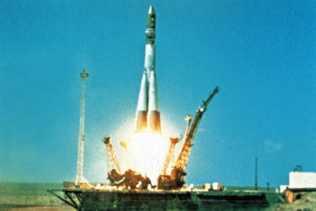 Start Vostoku 1 v dubnu 1961 | foto: Profimedia