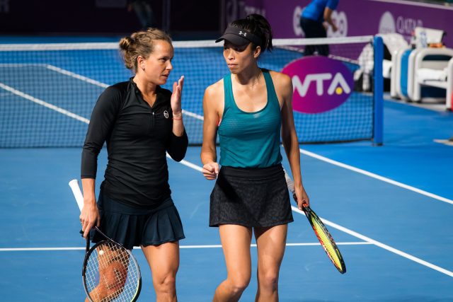 Barbora Strýcová a Sie Šu-wej | foto: Profimedia