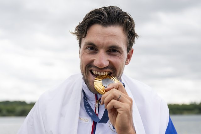 Zlatý olympionik Martin Fuksa | foto: Ondřej Deml,  Profimedia