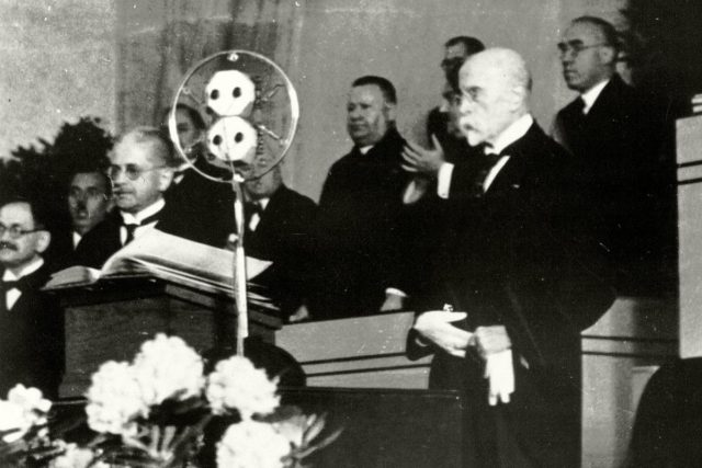 Tomáš Garrigue Masaryk v roce 1934 | foto: Archivní a programové fondy Českého rozhlasu