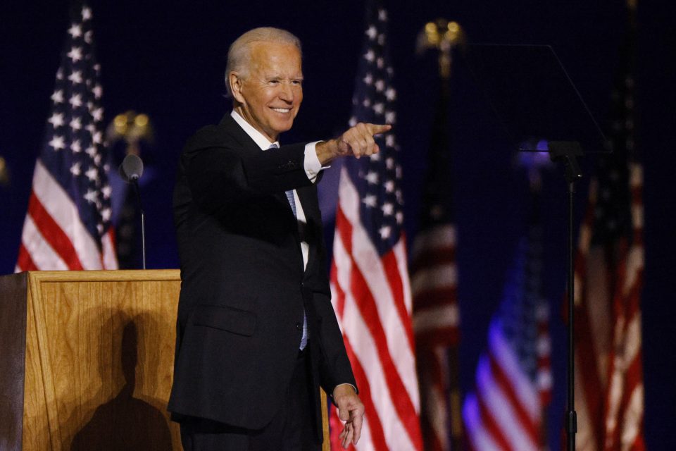 „Zvítězili jsme s největším počtem hlasů v historii země, “ uvedl Joe Biden na začátku svého vítězného projevu. | foto: Reuters