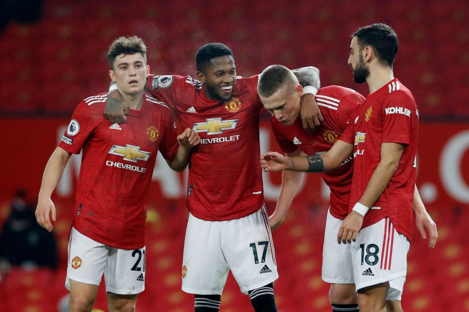 Fotbalisté Manchesteru United slaví vysokou výhru nad Southamptonem | foto: Reuters