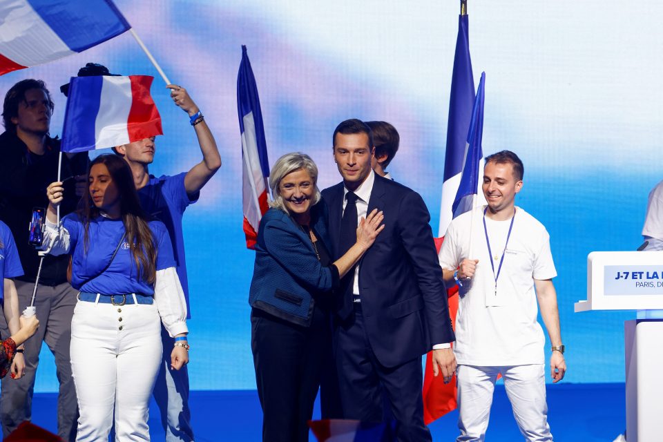 Marine Le Penová a Jordan Bardella | foto: Christian Hartmann,  Reuters
