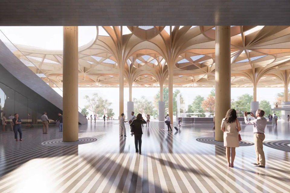 Podle aktuálního plánu by přestavba Hlavního nádraží začít pravděpodobně za pět let,  tedy v roce 2028 | foto: Henning Larsen Architects