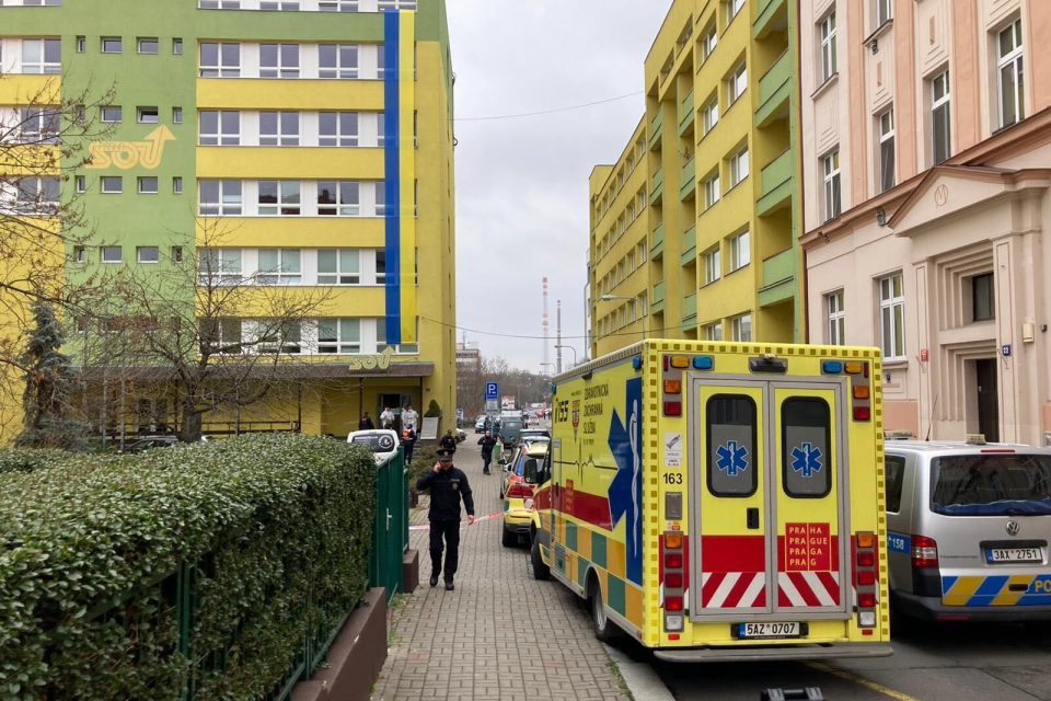 K útoku došlo na Středním odborném učilišti v ulici Ohradní v Michli | foto: Jaroslav Hroch,  Český rozhlas