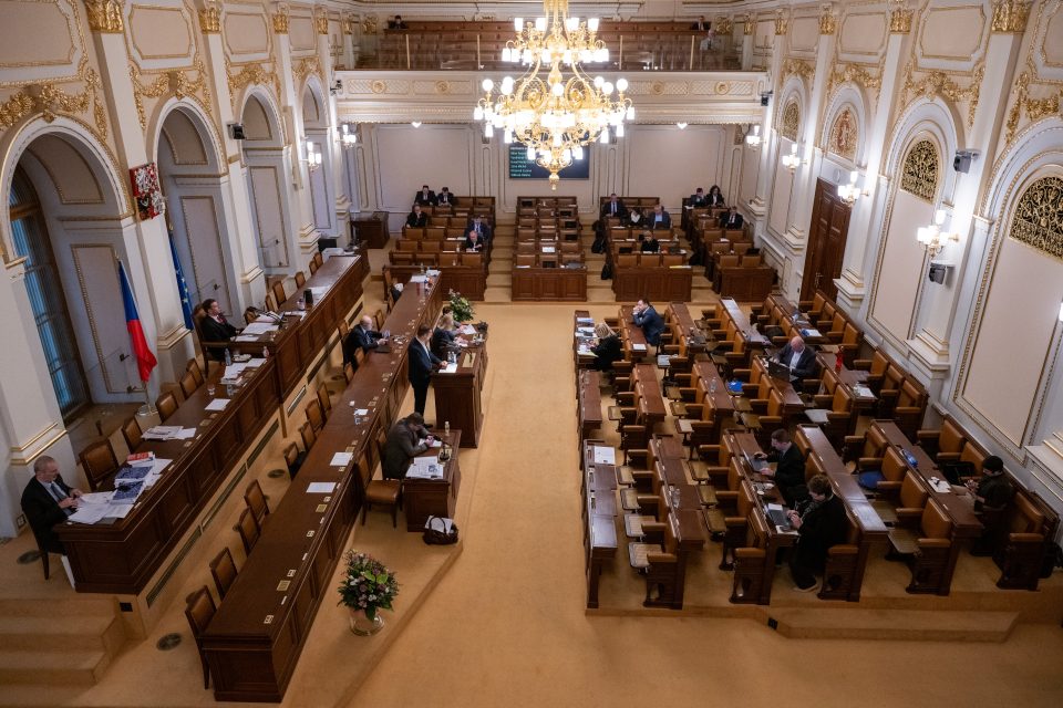 Prázdná Sněmovna při projevu Tomia Okamury  (SPD) | foto: Zuzana Jarolímková,  iROZHLAS.cz