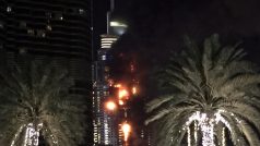 Požár hotelu Address Downtown v centru Dubaje