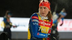 Slovenská biatlonistka ruského původu Anastasia Kuzminová